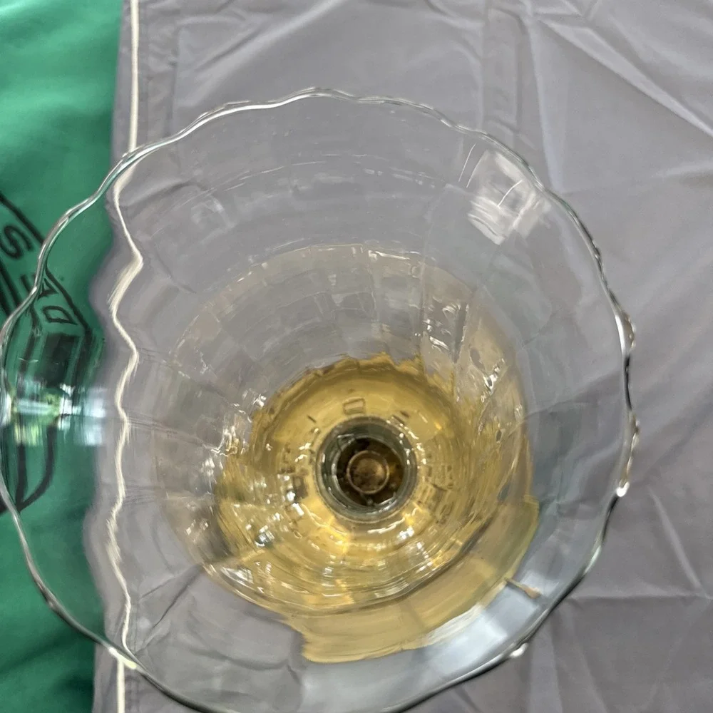 Vintage Large Brass & Hard Plastic Chamber Hurricane Candle Lamp Finger Holder